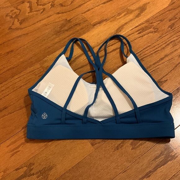 Sports bra large color blue green NWOT - Picture 3 of 8